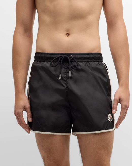 Moncler Retro Logo Swim Shorts