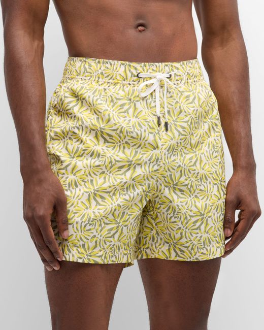 Onia Charles 5 Palm-Print Swim Shorts