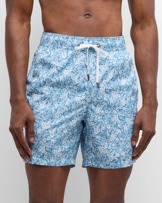 Onia Charles 7 Floral Toile Swim Shorts