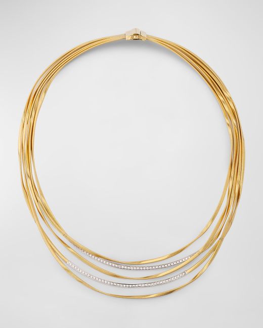 Marco Bicego 18K Gold Marrakech 5 Strand Coil Necklace