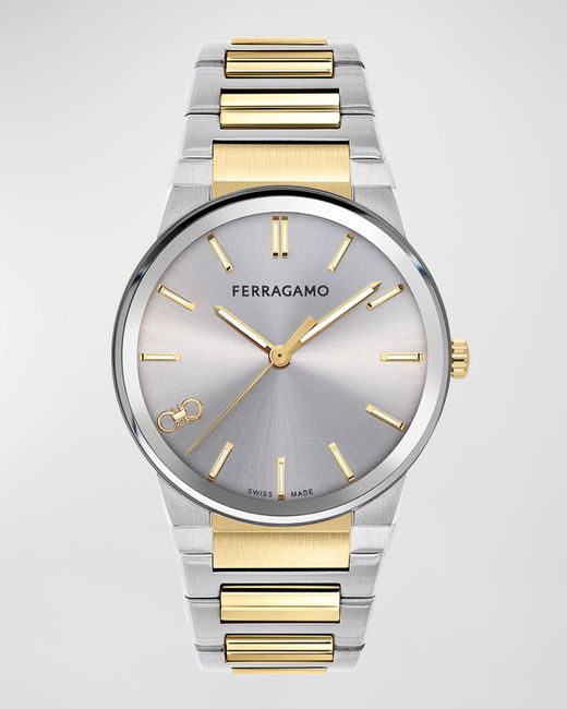 Ferragamo Infinity Sapphire Two-Tone Bracelet Watch 41mm