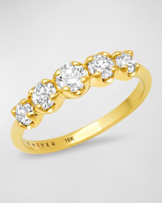 Jennifer Meyer 18k Gold Graduated Diamond Ring