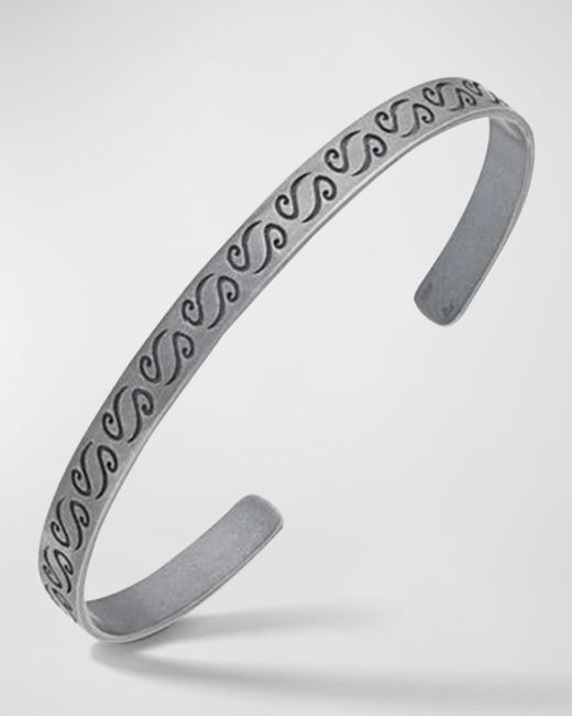 Marco Dal Maso Ara Engraved Cuff Bracelet