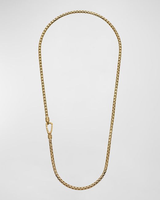 Marco Dal Maso Ulysses Box Chain Necklace Gold 52mm