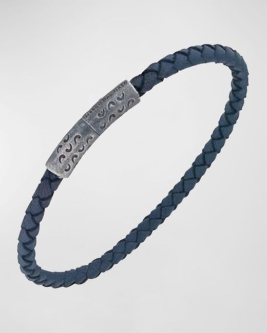 Marco Dal Maso Lash Woven Leather Bracelet with Trigger Clasp