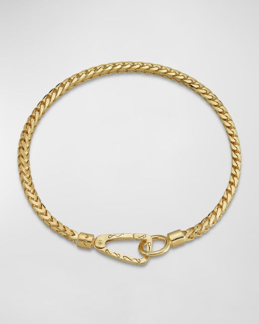 Marco Dal Maso Ulysses Franco Chain Bracelet with Push Clasp Gold