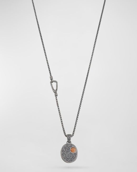 Marco Dal Maso Oxidized Silver Necklace with