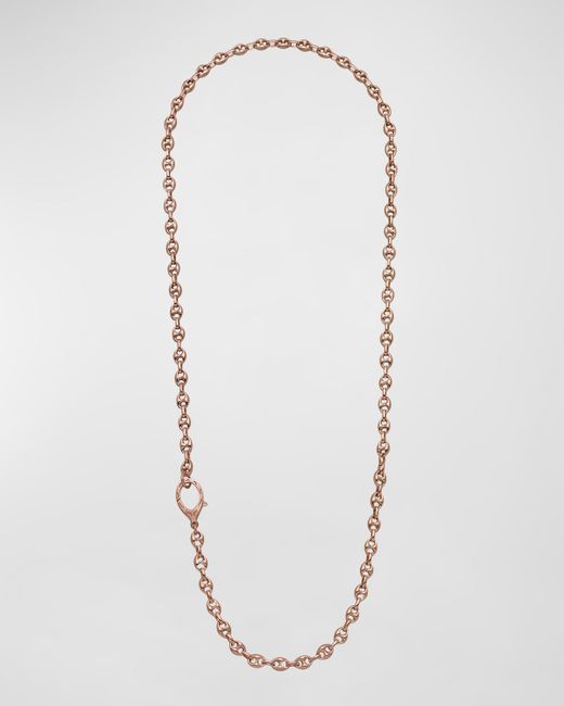 Marco Dal Maso Marine Plated Necklace Polished Chain and Matte Clasp 22L