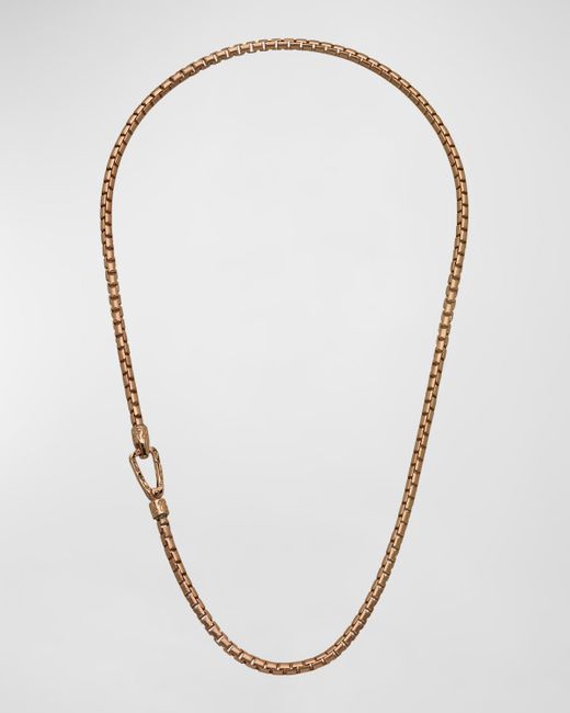 Marco Dal Maso Ulysses Box Chain Necklace Gold 62mm