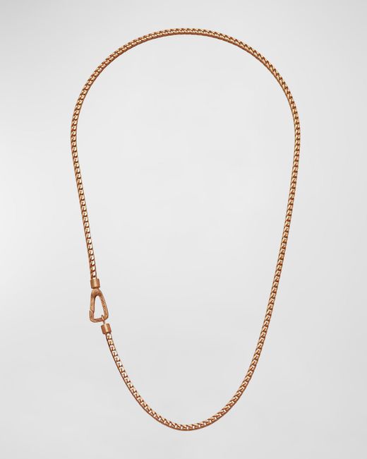 Marco Dal Maso Ulysses Franco Chain Necklace with Push Clasp Gold 52mm