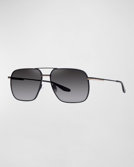 Barton Perreira Royale Titanium Aviator Sunglasses