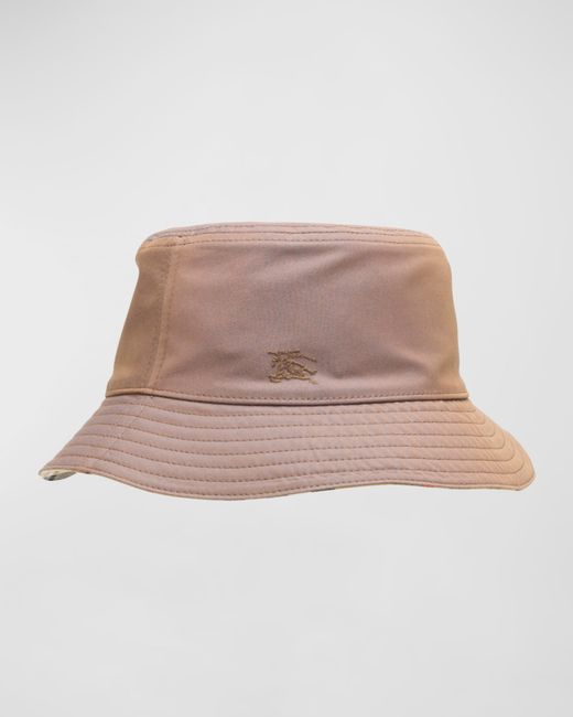 Burberry Check-Lined Reversible Bucket Hat