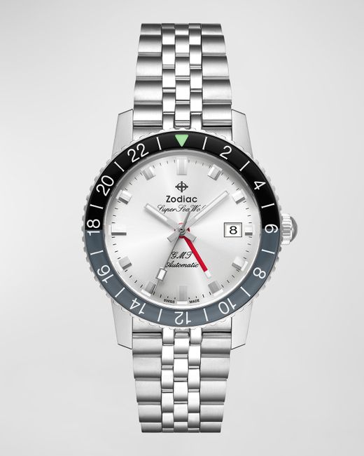 Zodiac Super Sea Wolf GMT Automatic Bracelet Watch 40mm
