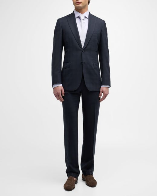 Brioni Tonal Plaid Suit