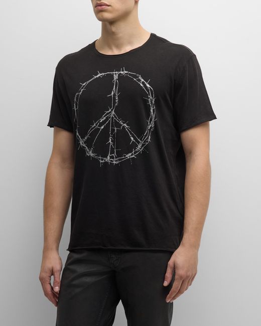 John Varvatos Barbed Wire Peace T-Shirt