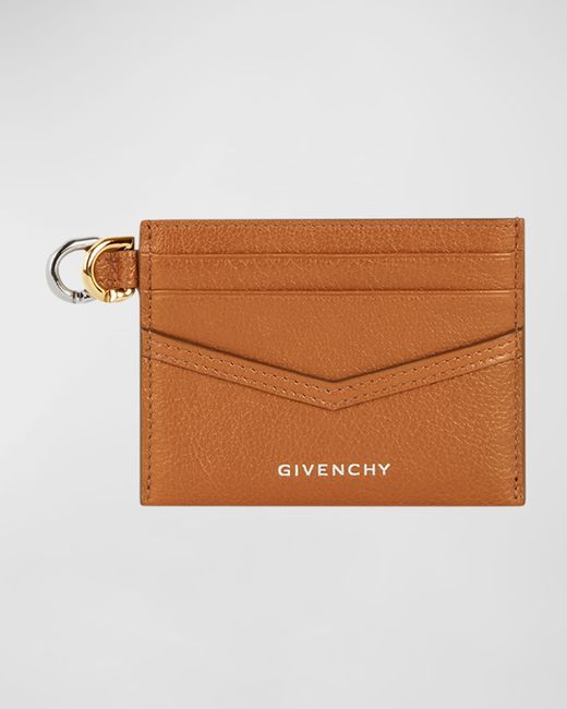 Givenchy Voyou Card Case Tumbled Leather