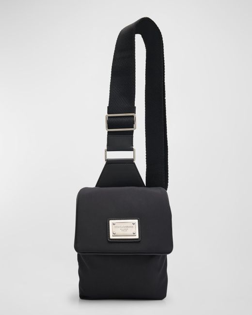 Dolce & Gabbana Logo Plaque Nylon Belt Bag
