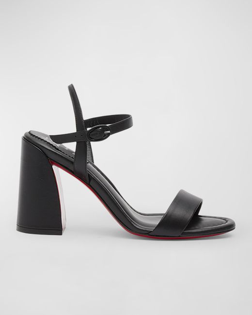Christian Louboutin Miss Jane Red Sole Ankle-Strap Sandals