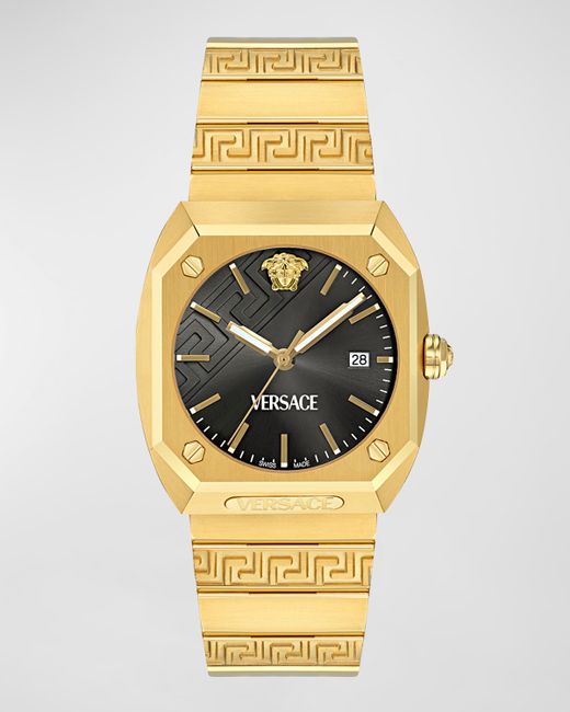 Versace Antares IP Yellow Gold Bracelet Watch 44x41.5mm