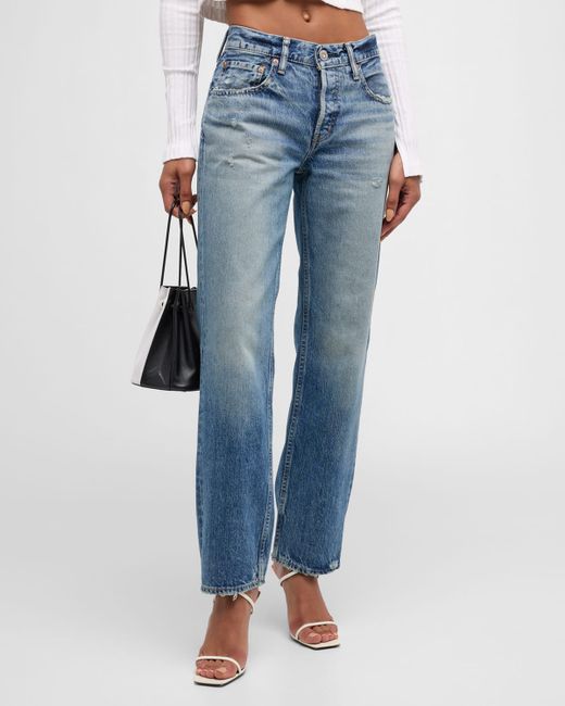 Moussy Vintage Trigg Straight Low-Rise Jeans