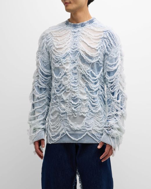 Diesel Shredded Inside-Out Sweater