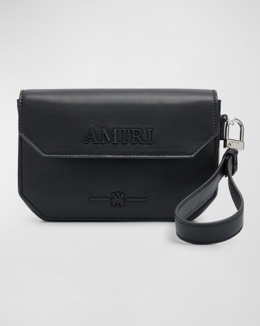 Amiri Napa Leather Clutch Bag