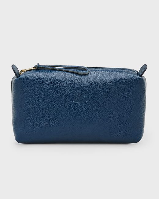 Il Bisonte Classic Zip Leather Clutch Bag