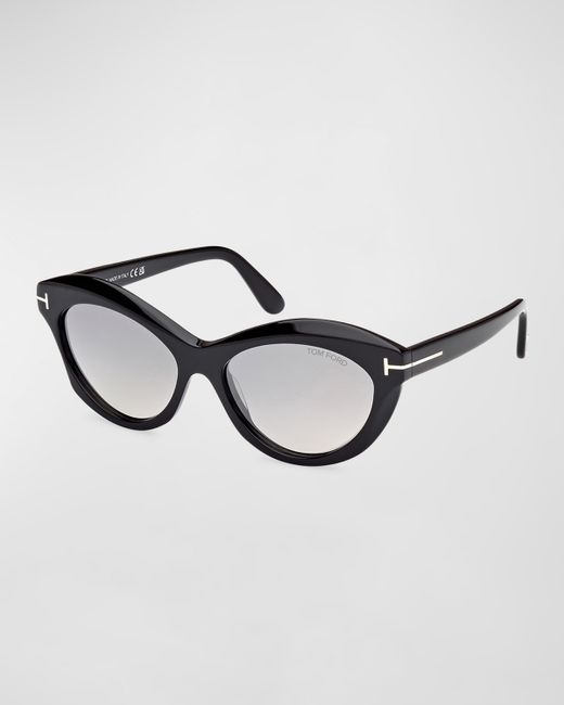 Tom Ford Toni Acetate Cat-Eye Sunglasses