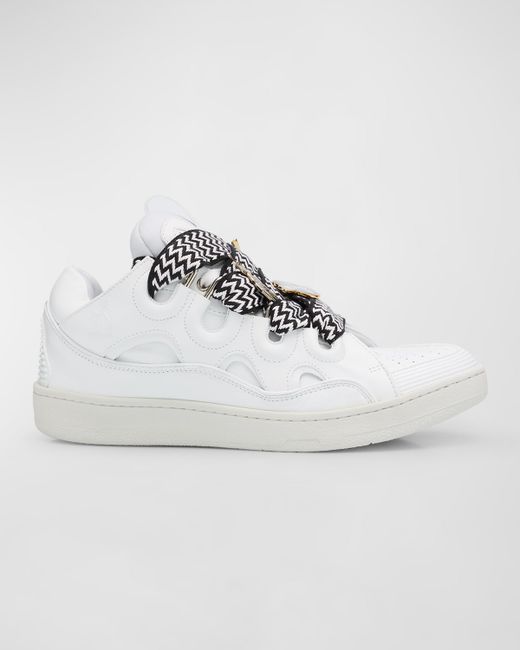 Lanvin x FUTURE Curb Leather Low-Top Sneakers