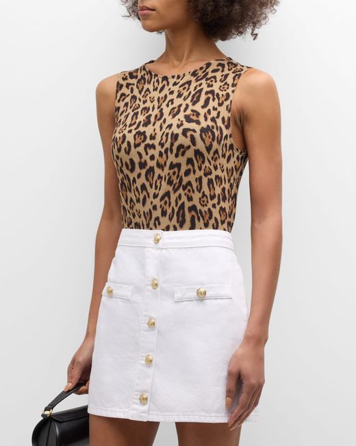 L'agence Shelly Leopard Tank Top