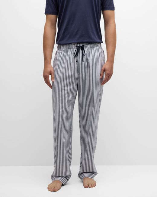 Petite Plume Cotton Multi-Stripe Pajama Pants