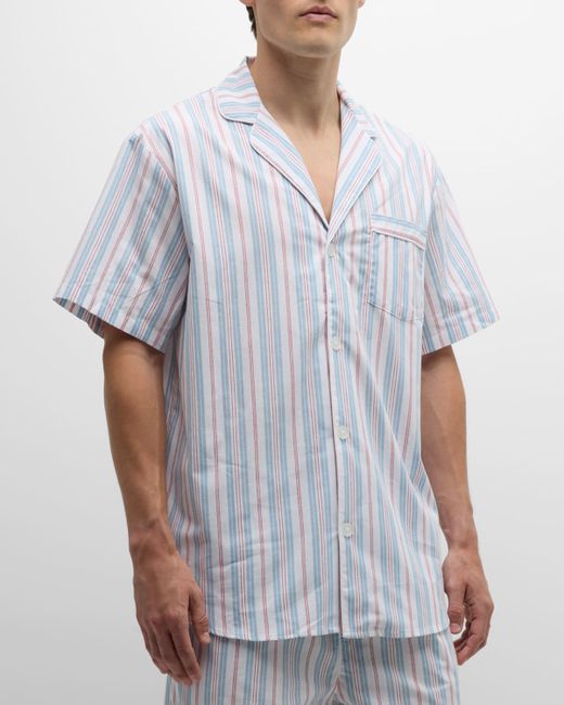 Petite Plume Cotton Stripe Short Pajama Set