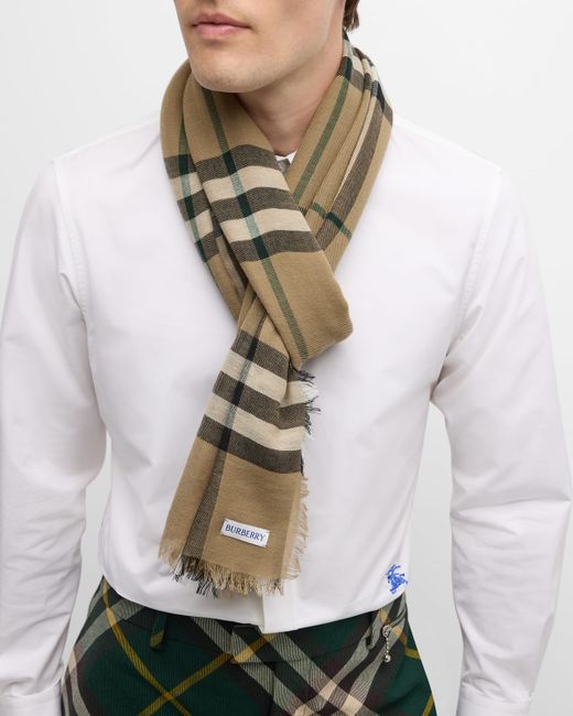 Burberry Wool Giant Check Scarf