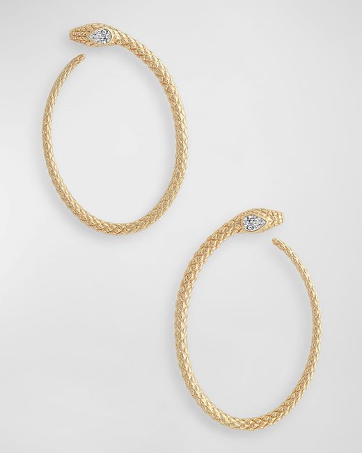 Anabel Aram Jewelry Serpent Hoop Earrings