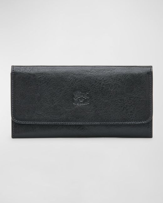 Il Bisonte Trifold Leather Continental Wallet