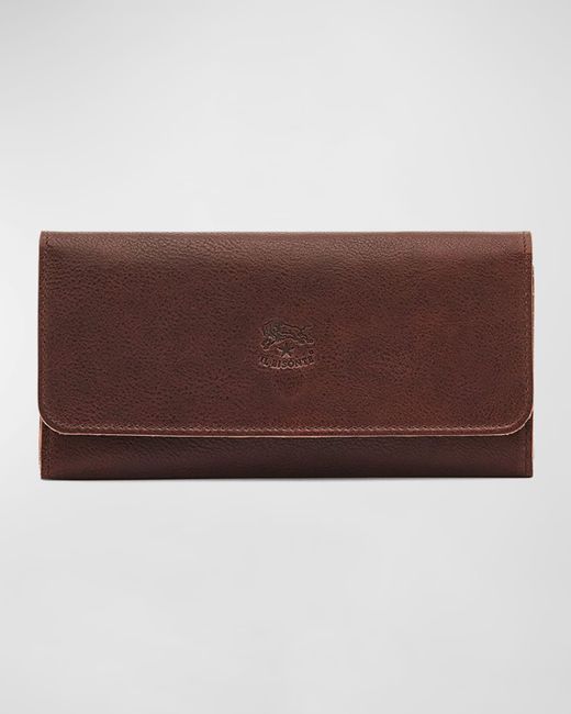 Il Bisonte Trifold Leather Continental Wallet