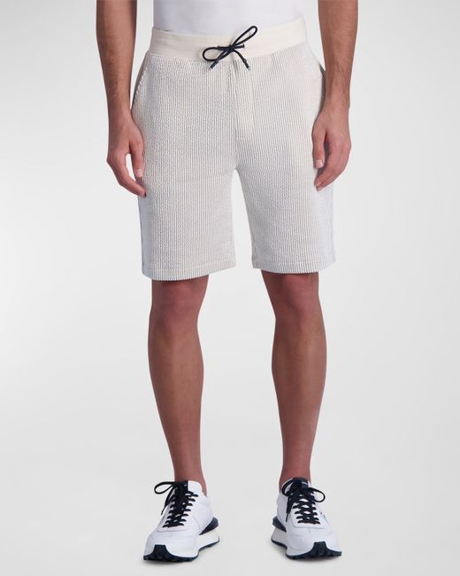 Karl Lagerfeld Textured Drawcord Shorts