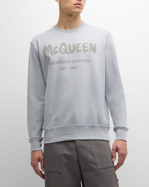 Alexander McQueen Graffiti Logo Sweatshirt
