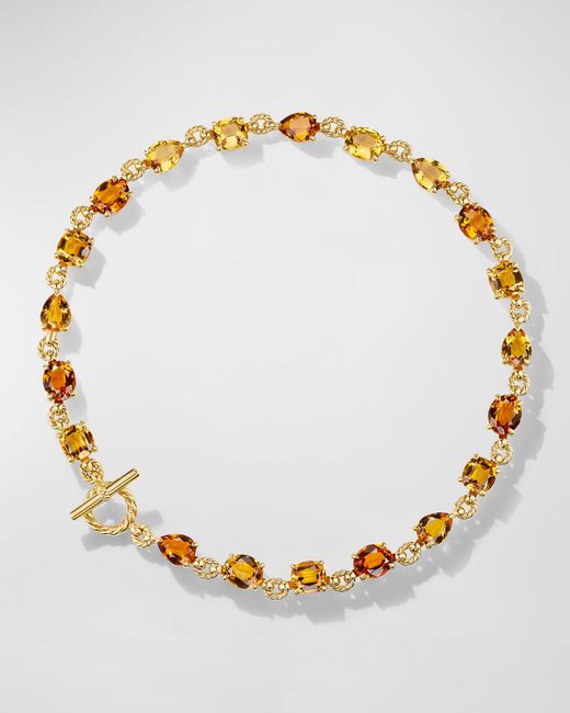 David Yurman Marbella Necklace with Gemstones 18K Gold 19L