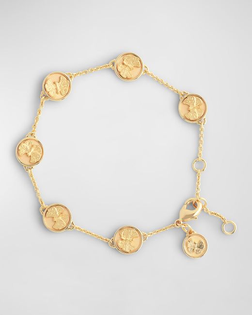 Anabel Aram Jewelry Butterfly Coin Charm Bracelet