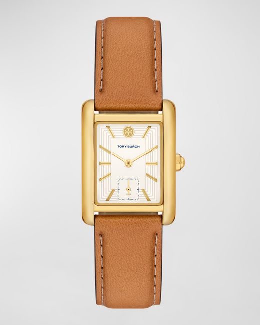 Tory Burch The Eleanor Luggage Leather Watch