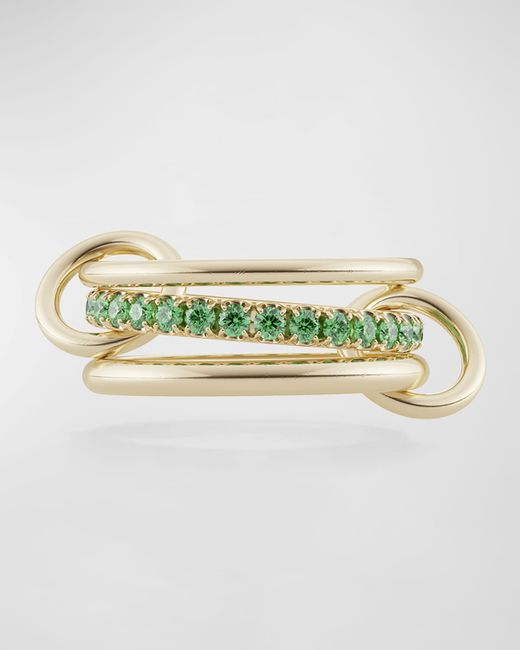 Spinelli Kilcollin Petunia Emerald Yellow Gold Ring