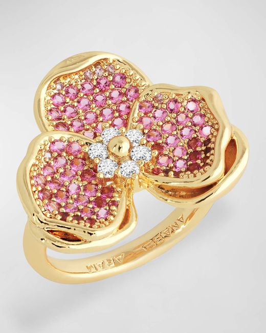 Anabel Aram Jewelry Orchid Pave Ring