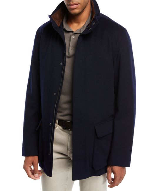 Loro Piana Winter Voyager Cashmere Storm System Coat