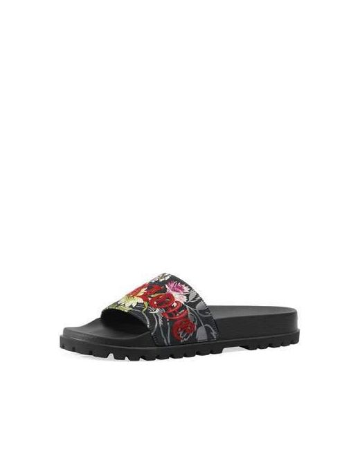 Gucci Pursuit Treck Jacquard Slide Sandal