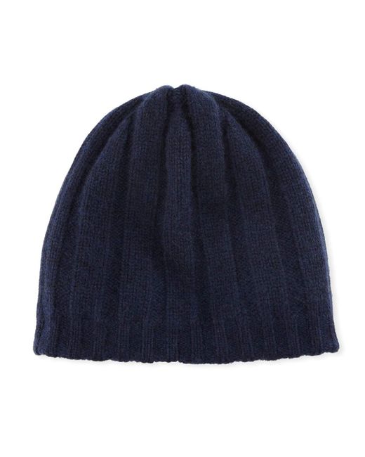 Il Borgo Reversible Knit Cashmere Beanie Hat