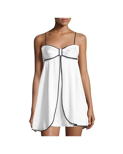 Kate Spade New York bow-front satin chemise