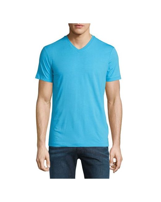 Armani Collezioni Short-Sleeve V-Neck Jersey T-Shirt Bright