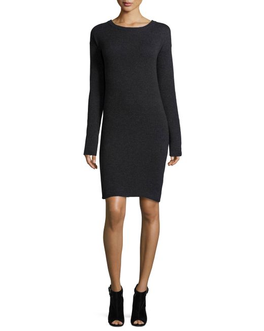 360Cashmere Daniella Open-Back Cashmere Sweater Dress