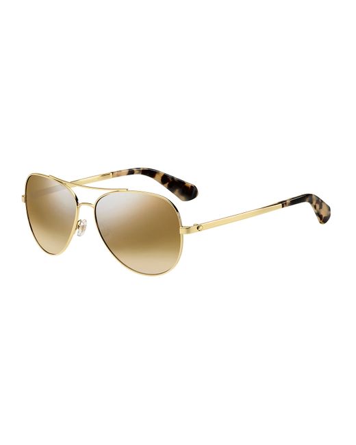 Kate Spade New York avaline mirrored aviator sunglasses